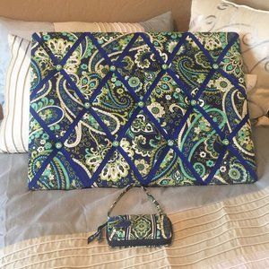 Vera Bradley Memo Board and Matching Wristlet